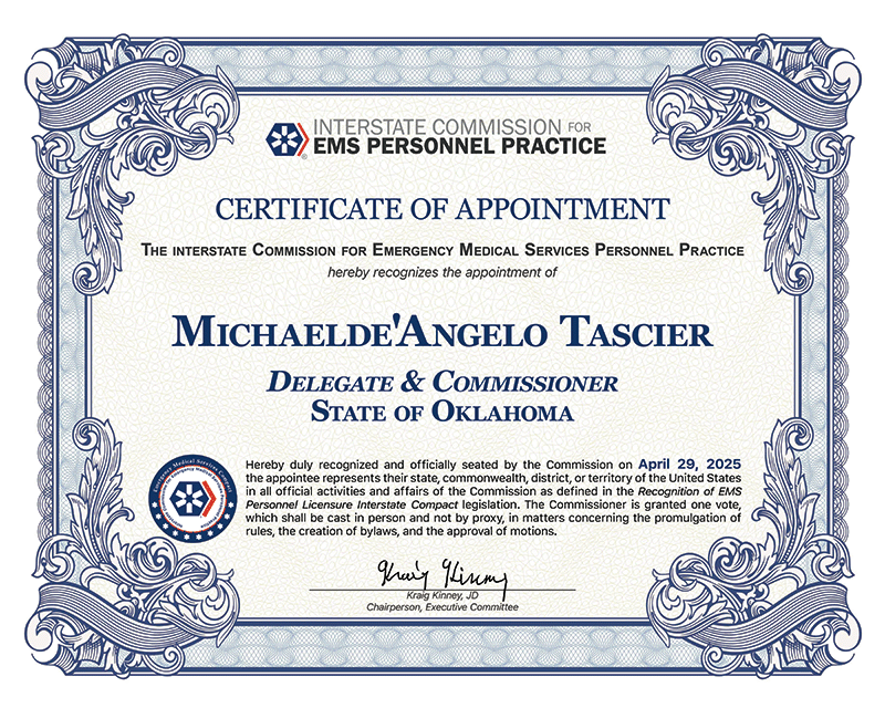 Commissioner Michaelde'Angelo Tascier