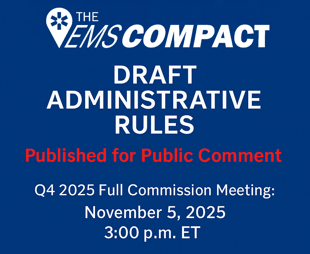 Photograph accompanying the article: EMS Compact Commission Invites Public Comment on Proposed Rule Changes, Sets Vote for November 5, 2025